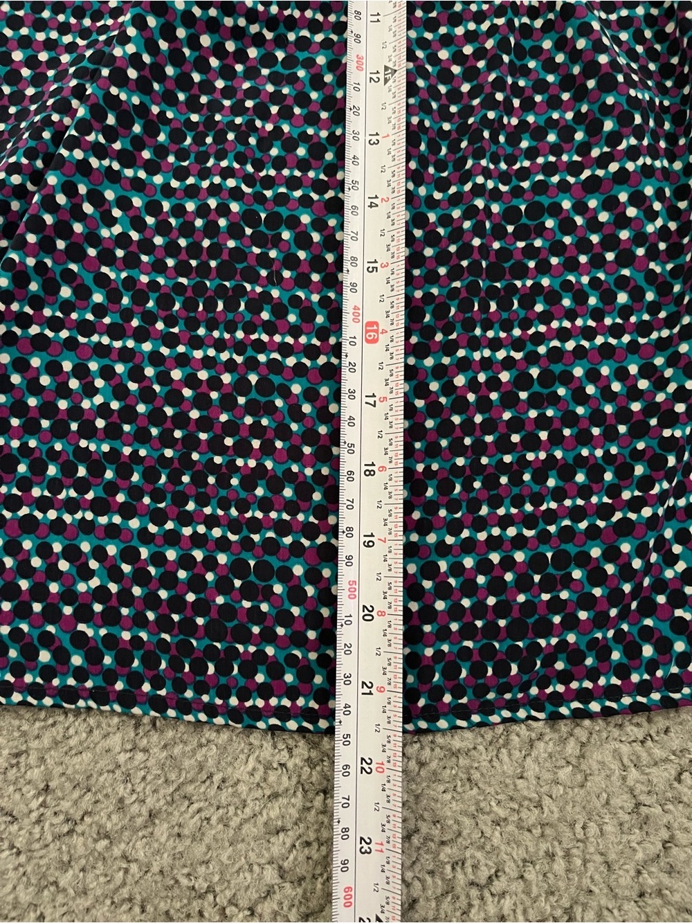 freebird Navy Geo Halter Camisole with Teal & Purple Dots - Picture 4 of 5